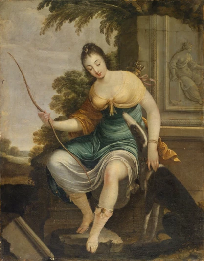 La comtesse de Beauvais en Diane chasseresse